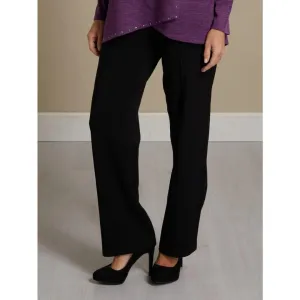 PENNY PLAIN Pleated Black Trousers Regular