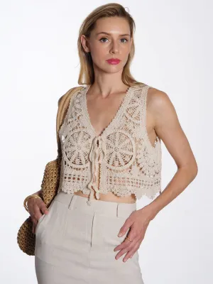 Petra Crochet Vest