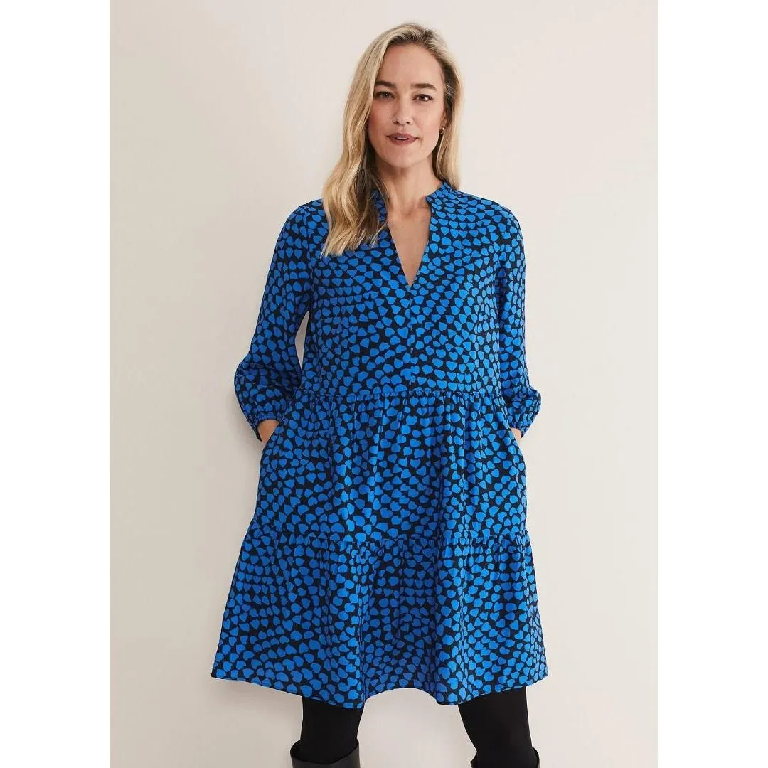 Phase Eight Kesia Swing Dress - Bright Blue