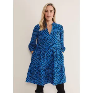 Phase Eight Kesia Swing Dress - Bright Blue