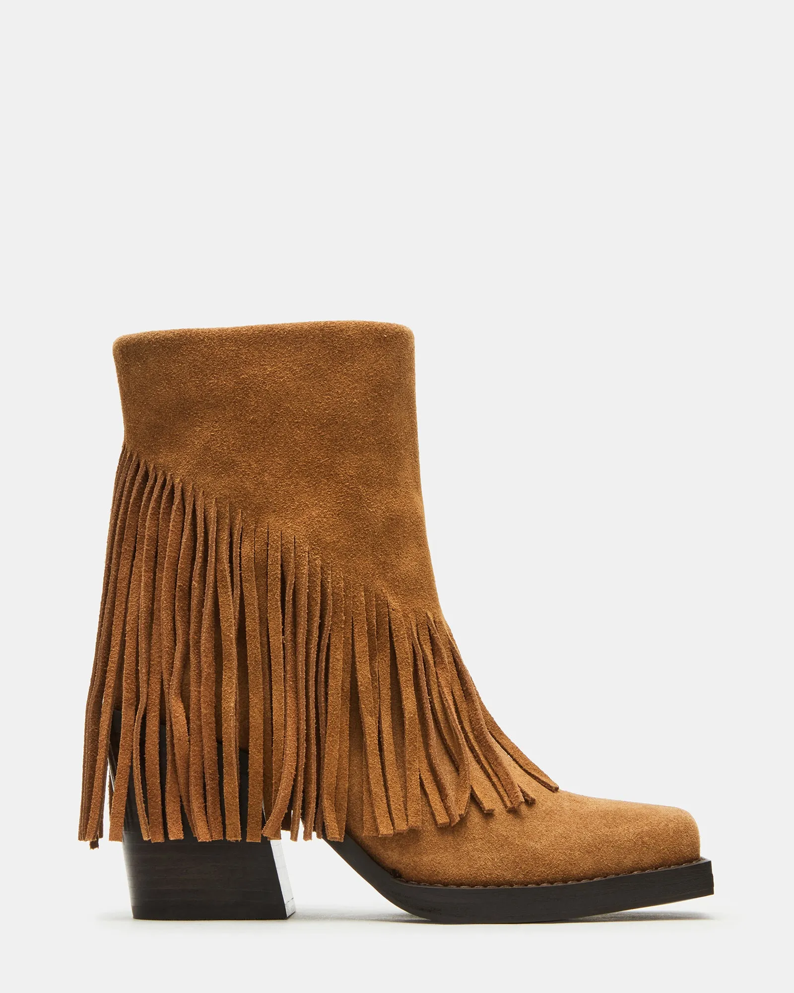 PIA FRINGE CHESTNUT SUEDE