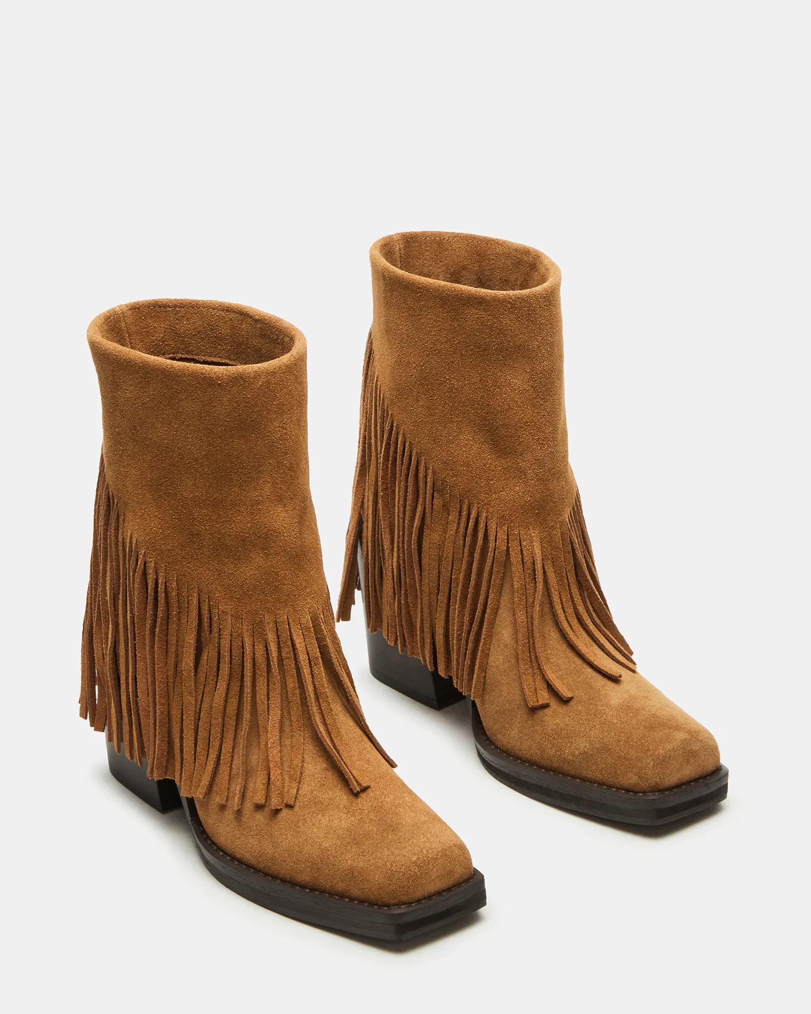 PIA FRINGE CHESTNUT SUEDE