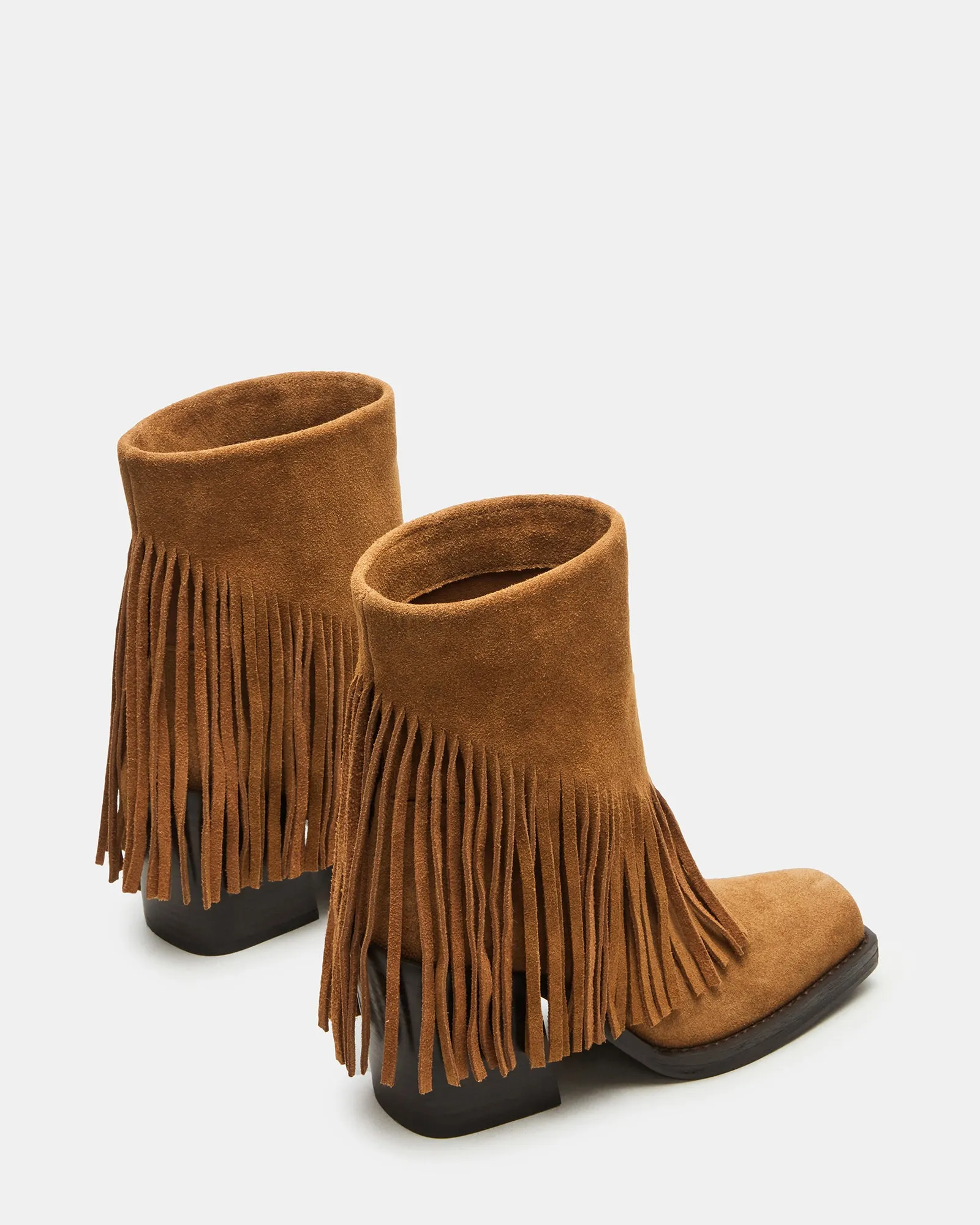 PIA FRINGE CHESTNUT SUEDE