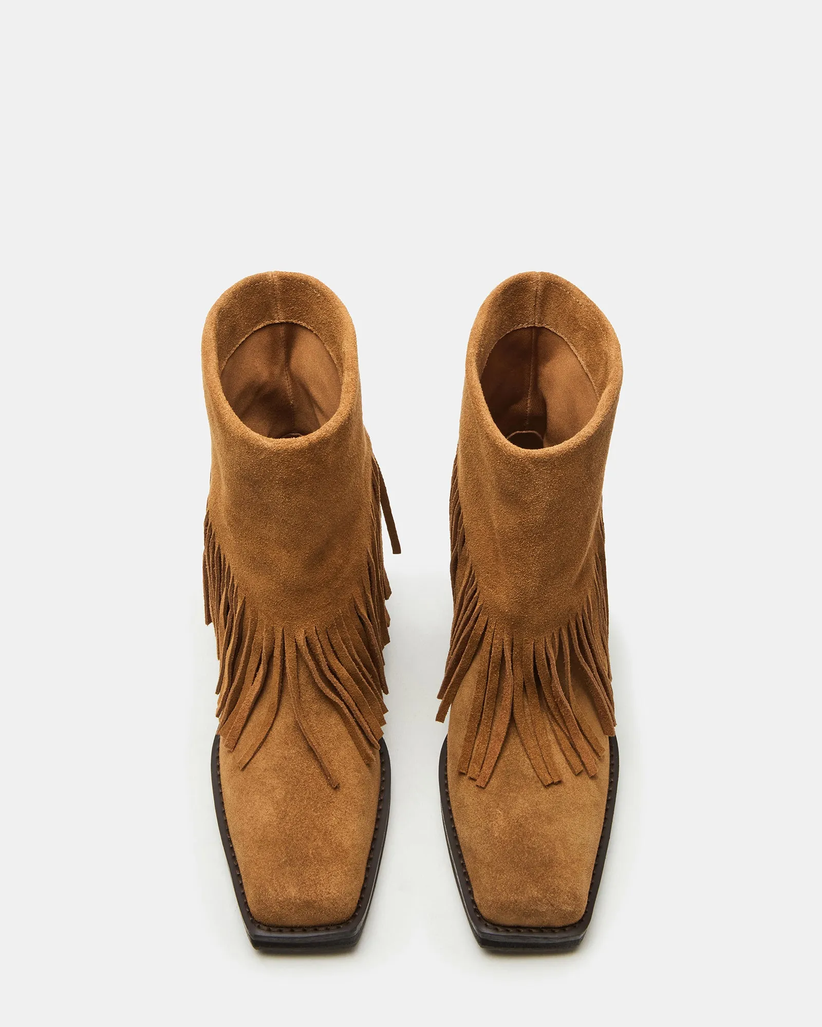 PIA FRINGE CHESTNUT SUEDE