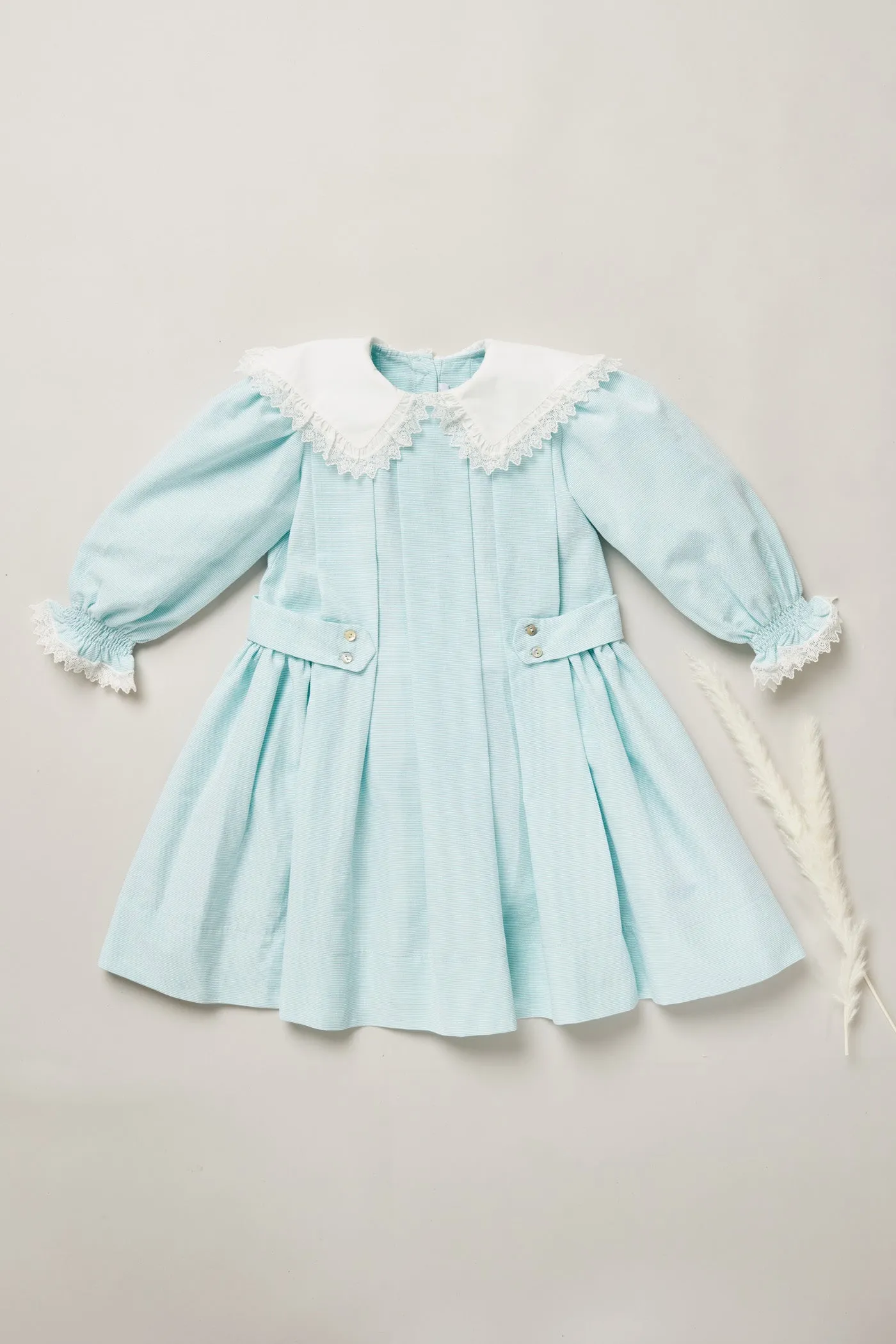 Piano Dress Blue Stripe