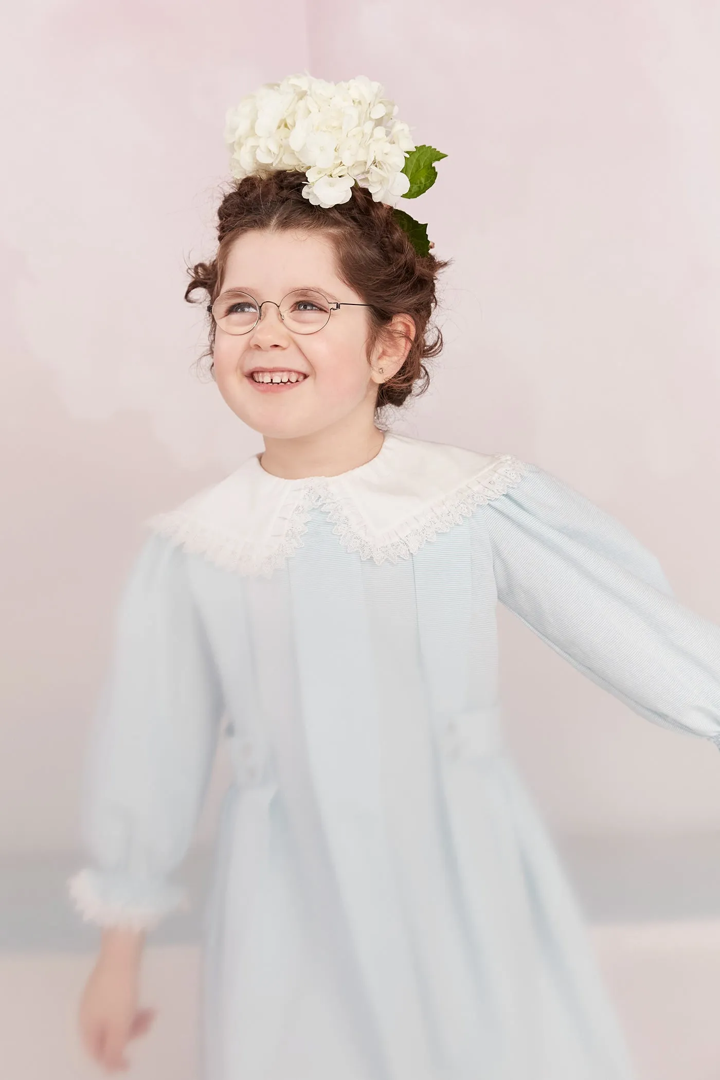 Piano Dress Blue Stripe