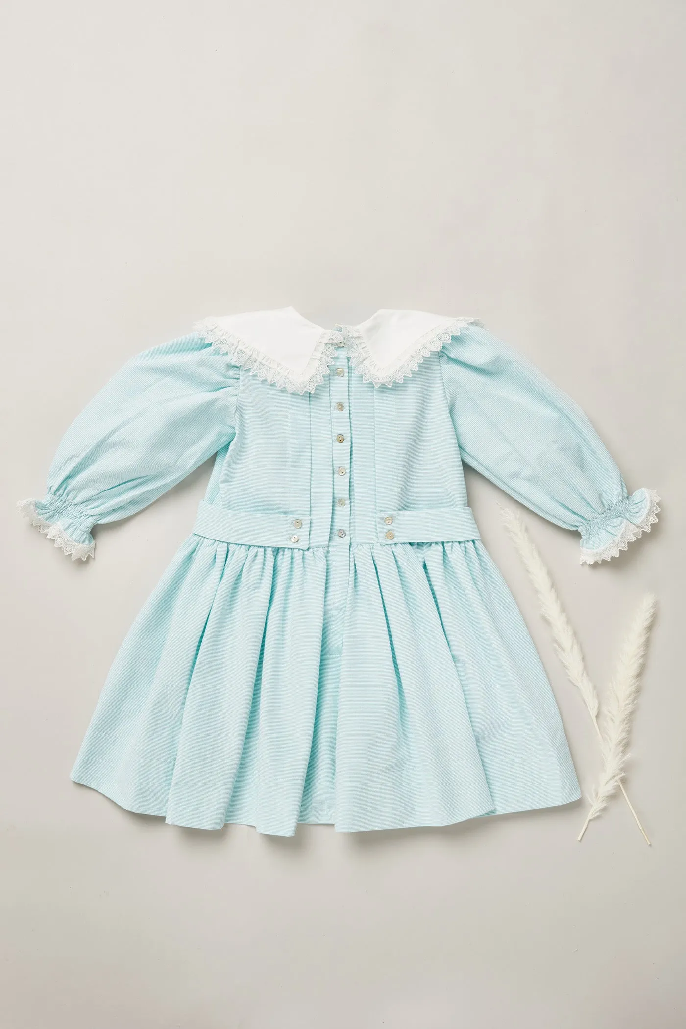 Piano Dress Blue Stripe