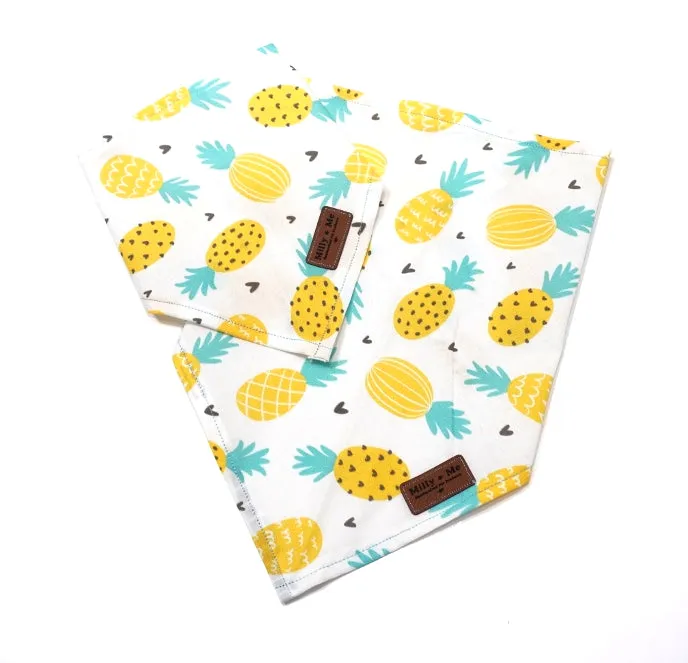 Pineapples & Hearts - Pet Bandana