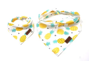 Pineapples & Hearts - Pet Bandana