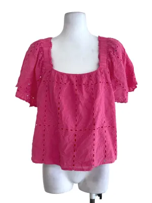 Pink Floral Blouse