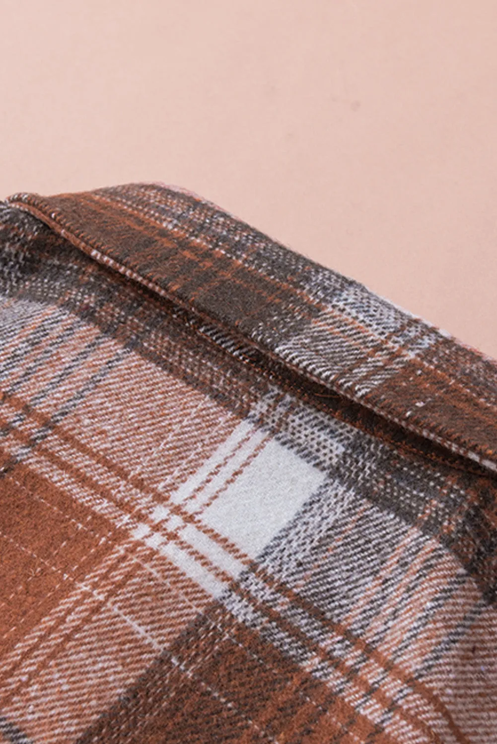 Plaid Long Sleeve Shirt With Pocket