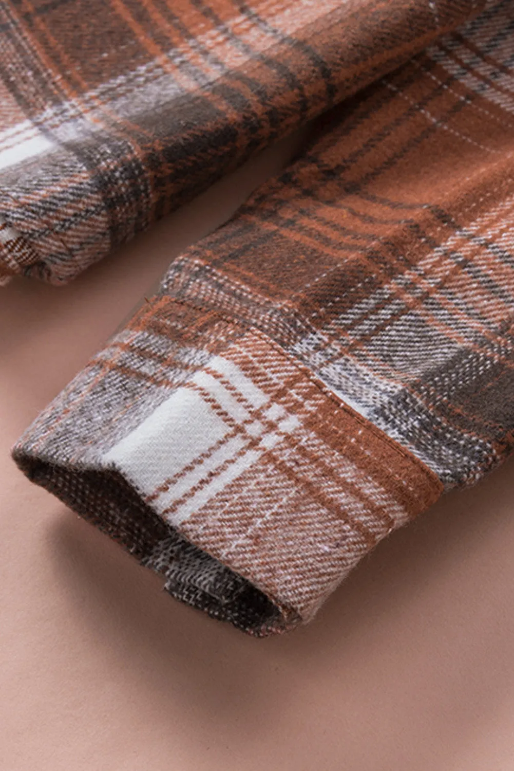 Plaid Long Sleeve Shirt With Pocket