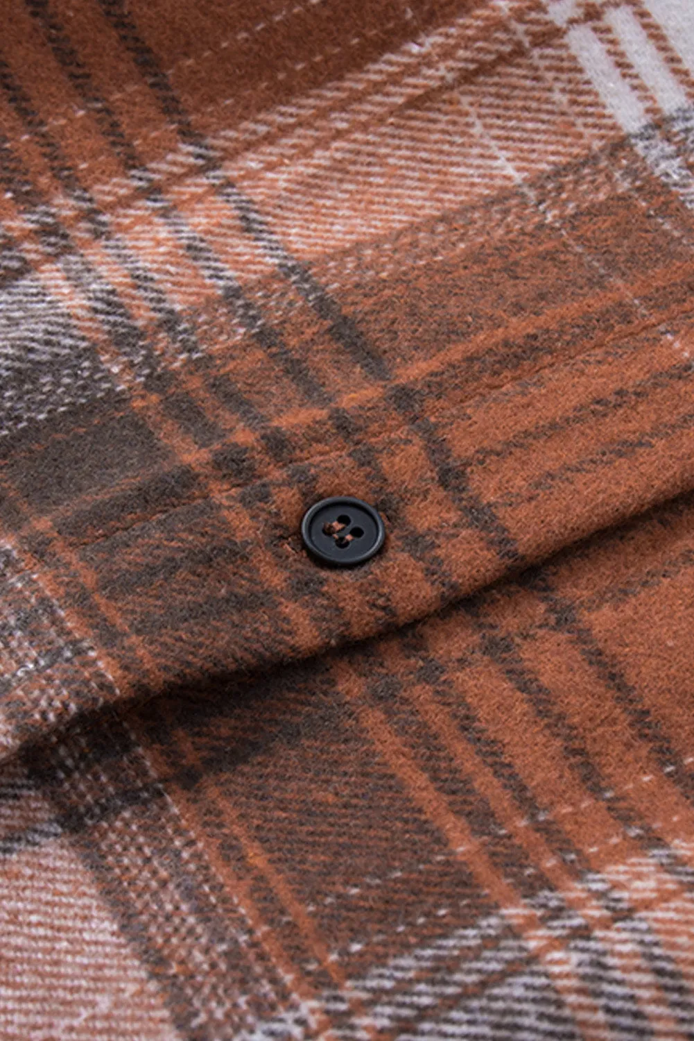 Plaid Long Sleeve Shirt With Pocket