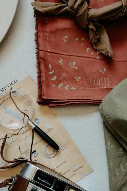 Plant dyed organic cotton Paisano Bandana