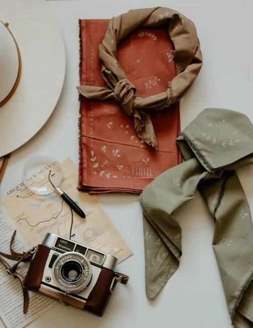 Plant dyed organic cotton Paisano Bandana