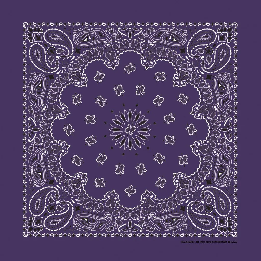 Plum Paisley Bandana