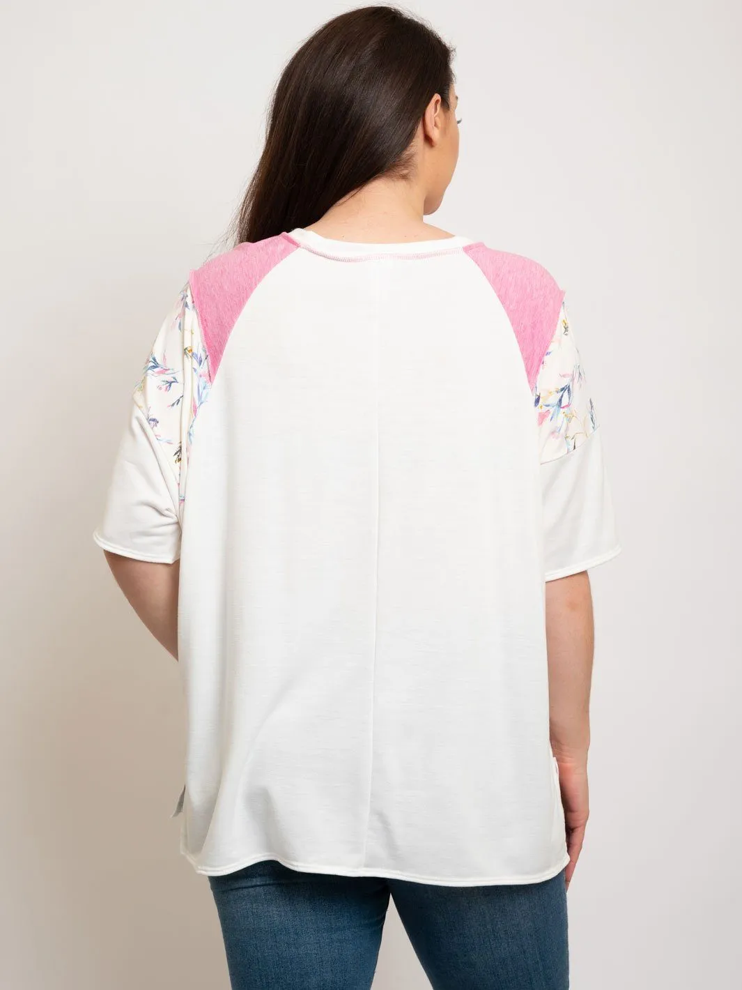 PLUS SIZE V-NECK TUNIC TOP