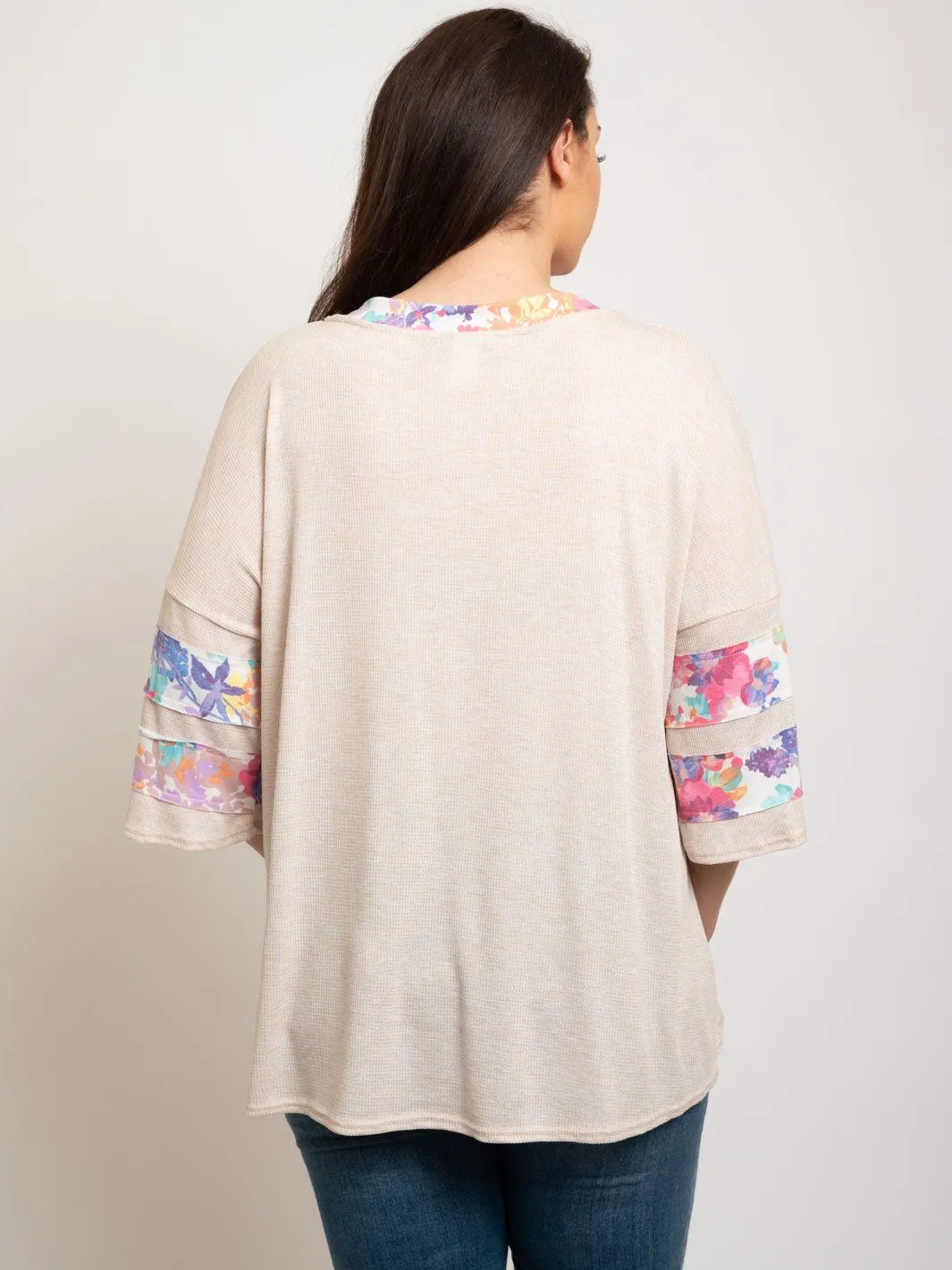 PLUS SIZE V-NECK TUNIC TOP