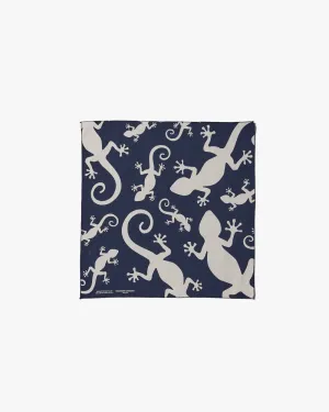 Printed Bandana - Navy - Gecko