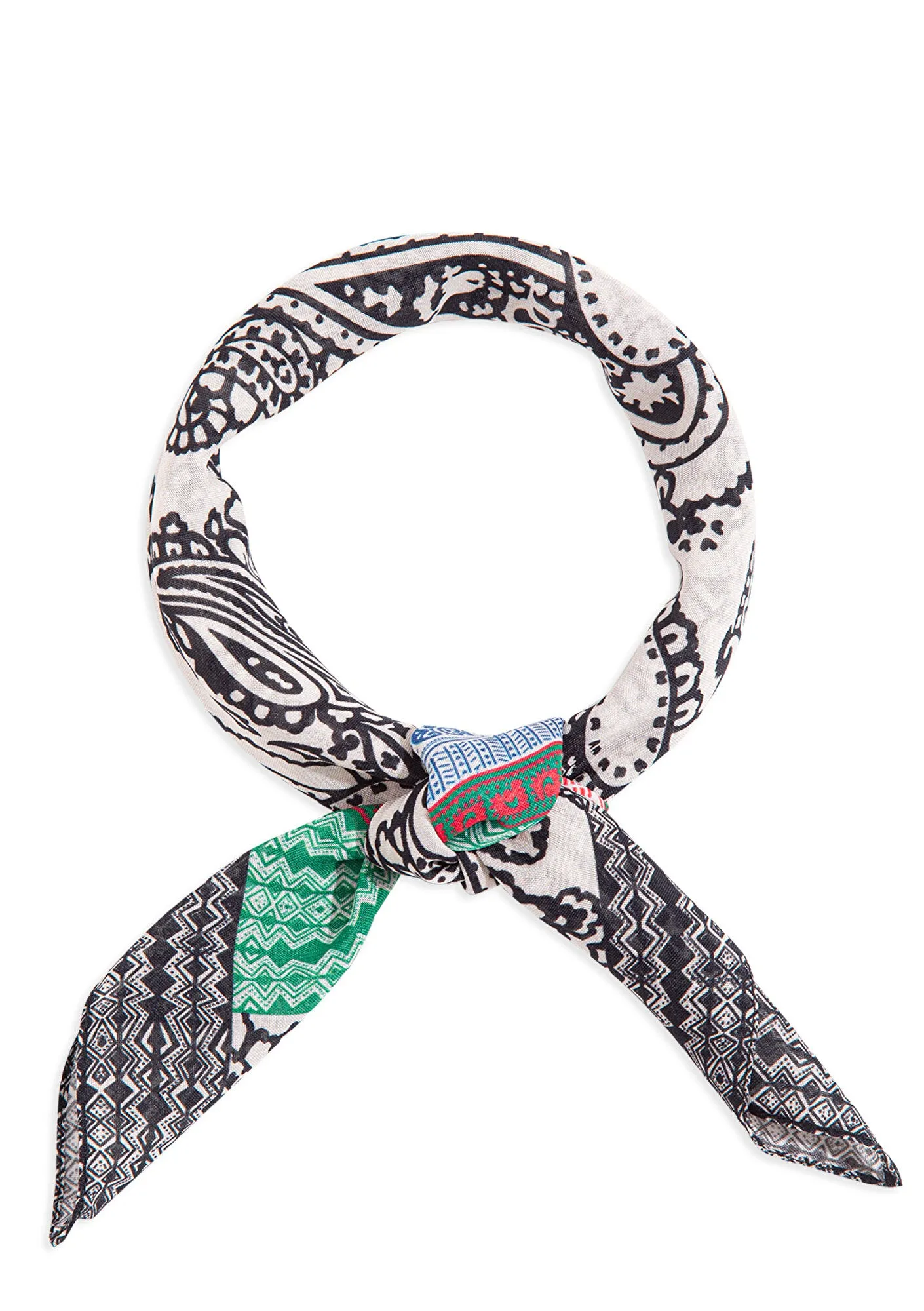 Printed Bej Bandana