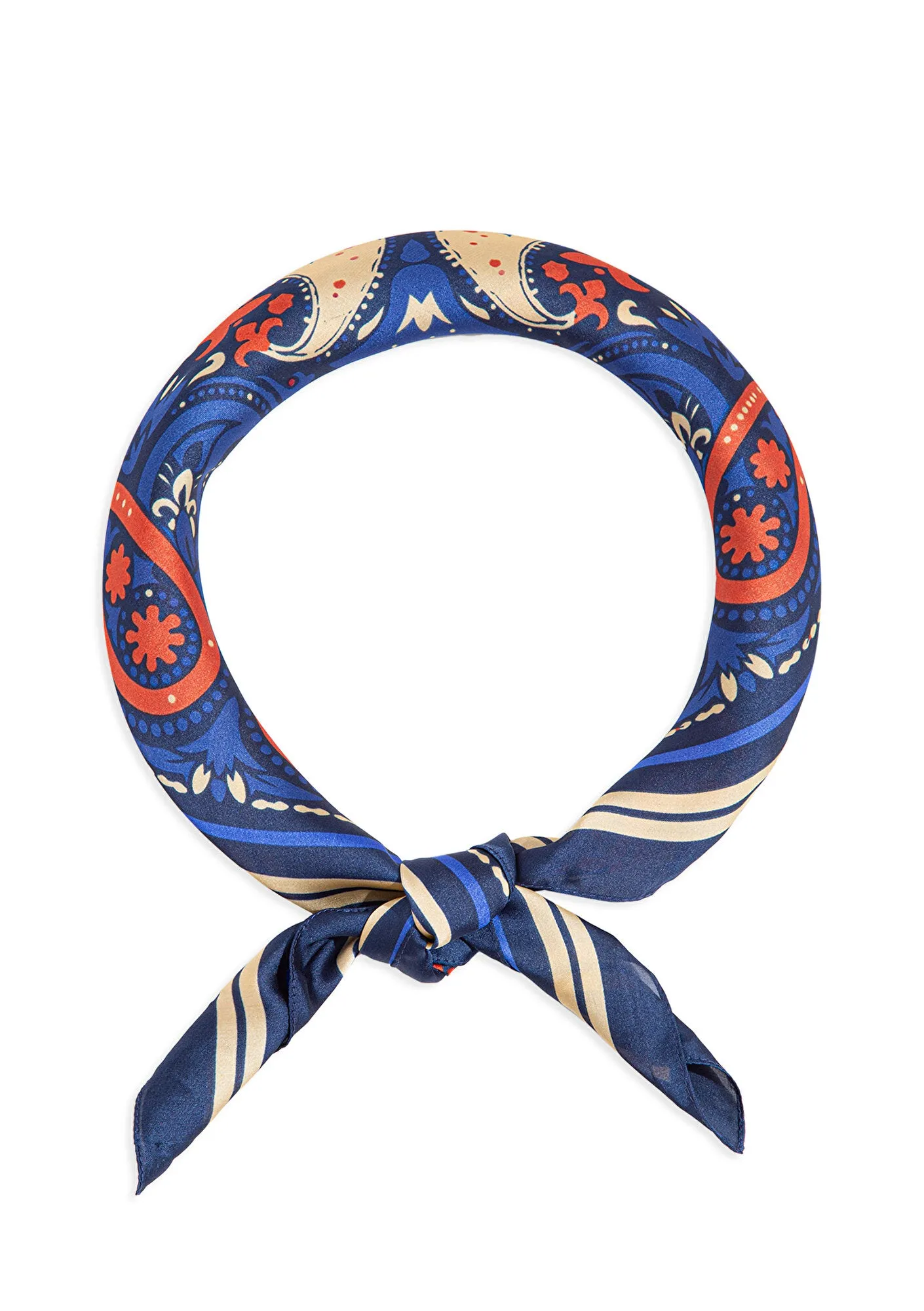 Printed Blue Bandana