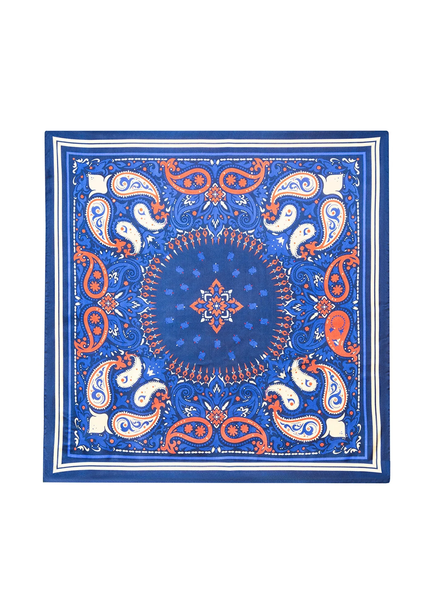 Printed Blue Bandana