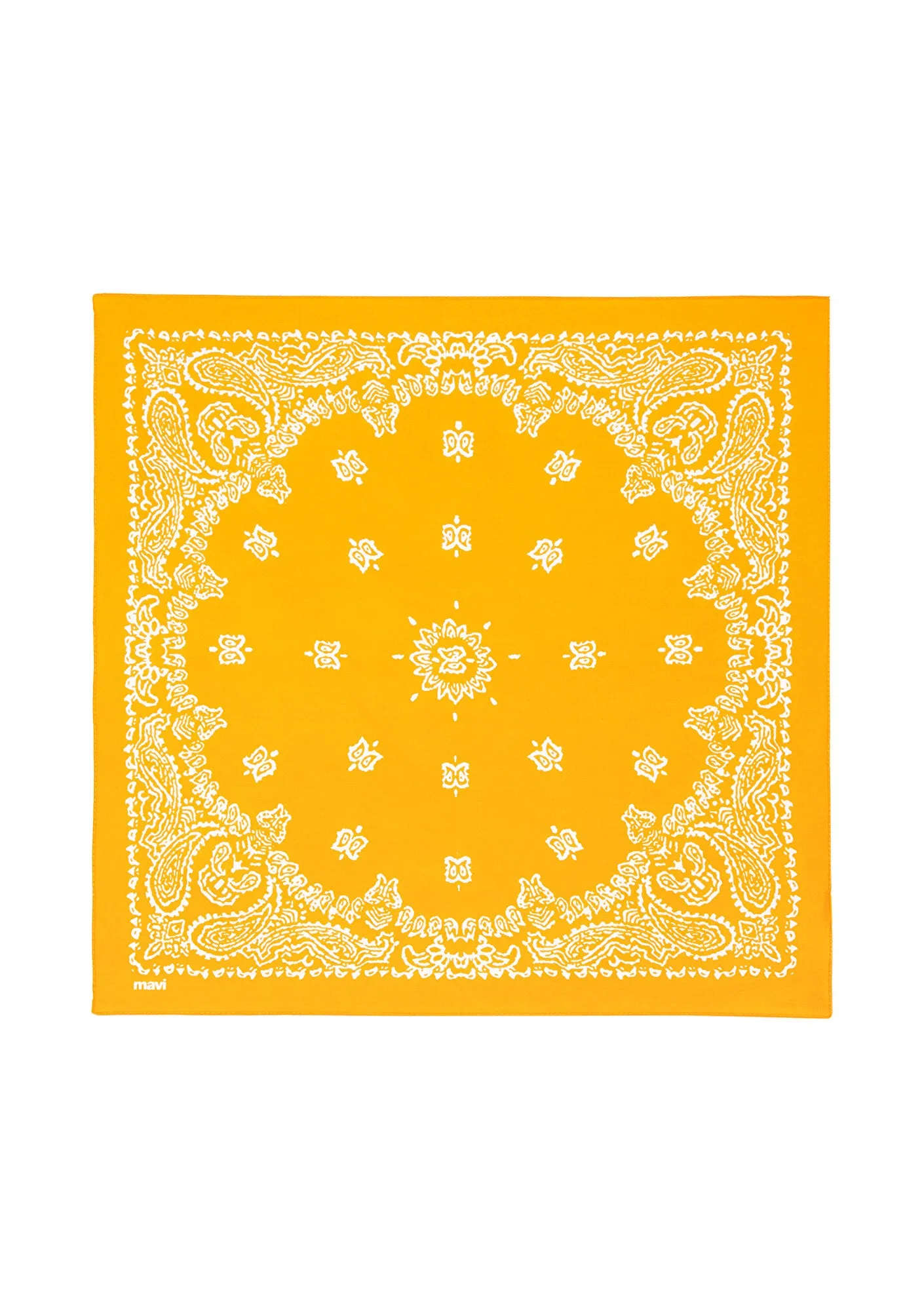Printed Orange Bandana