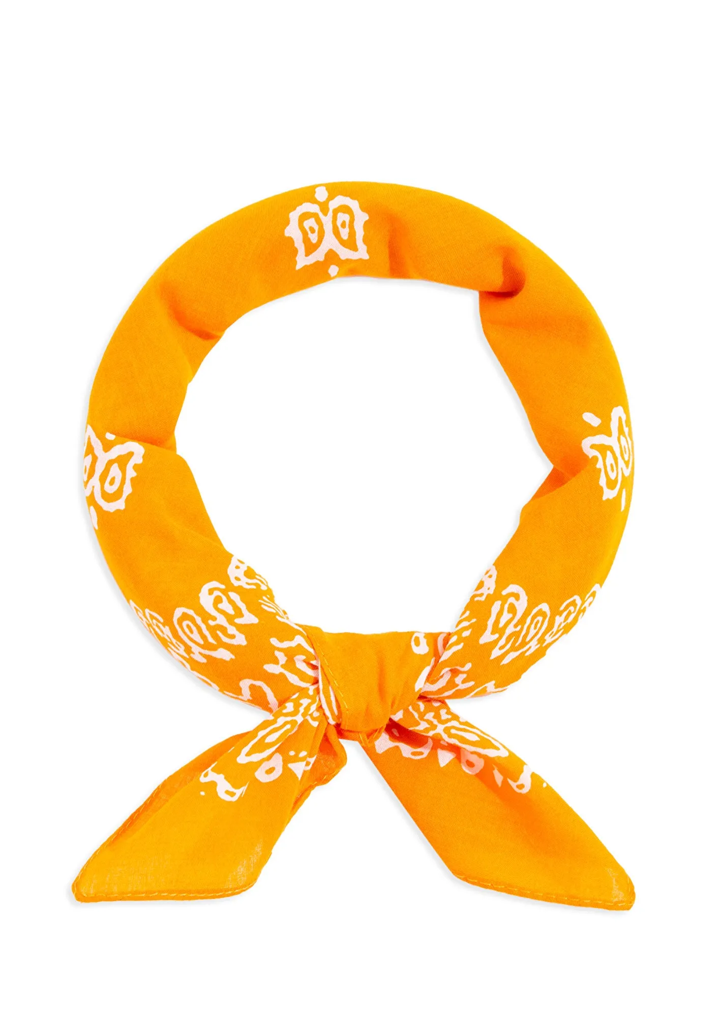 Printed Orange Bandana