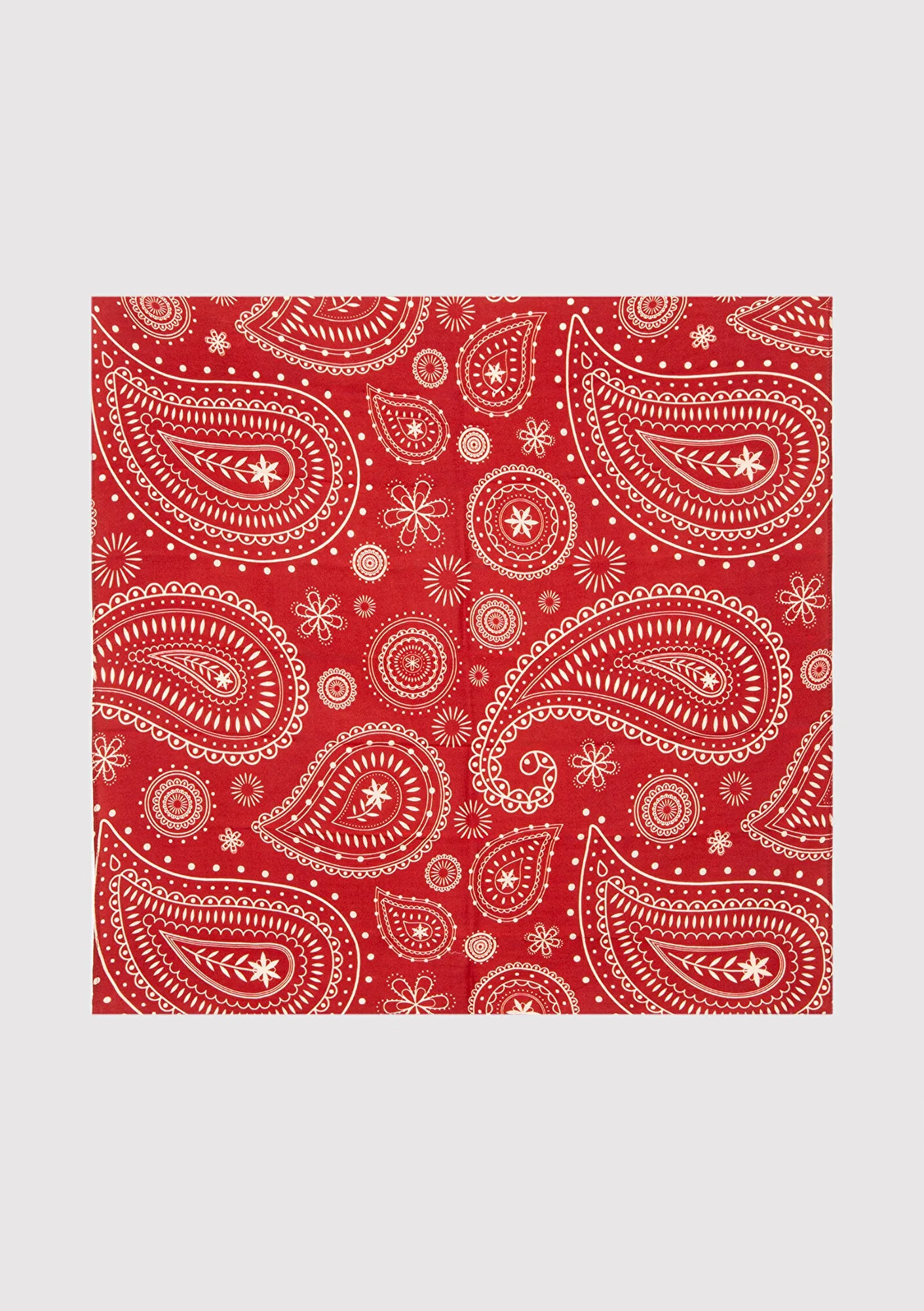 Printed Red Bandana