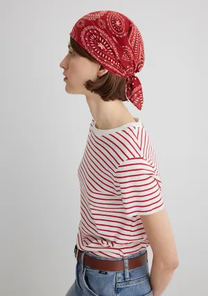 Printed Red Bandana