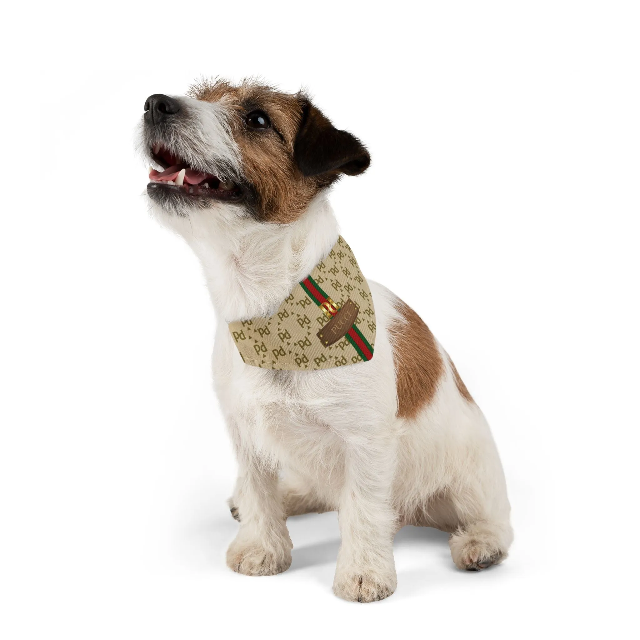 Pucci Faux-Designer Pet Bandana Collar