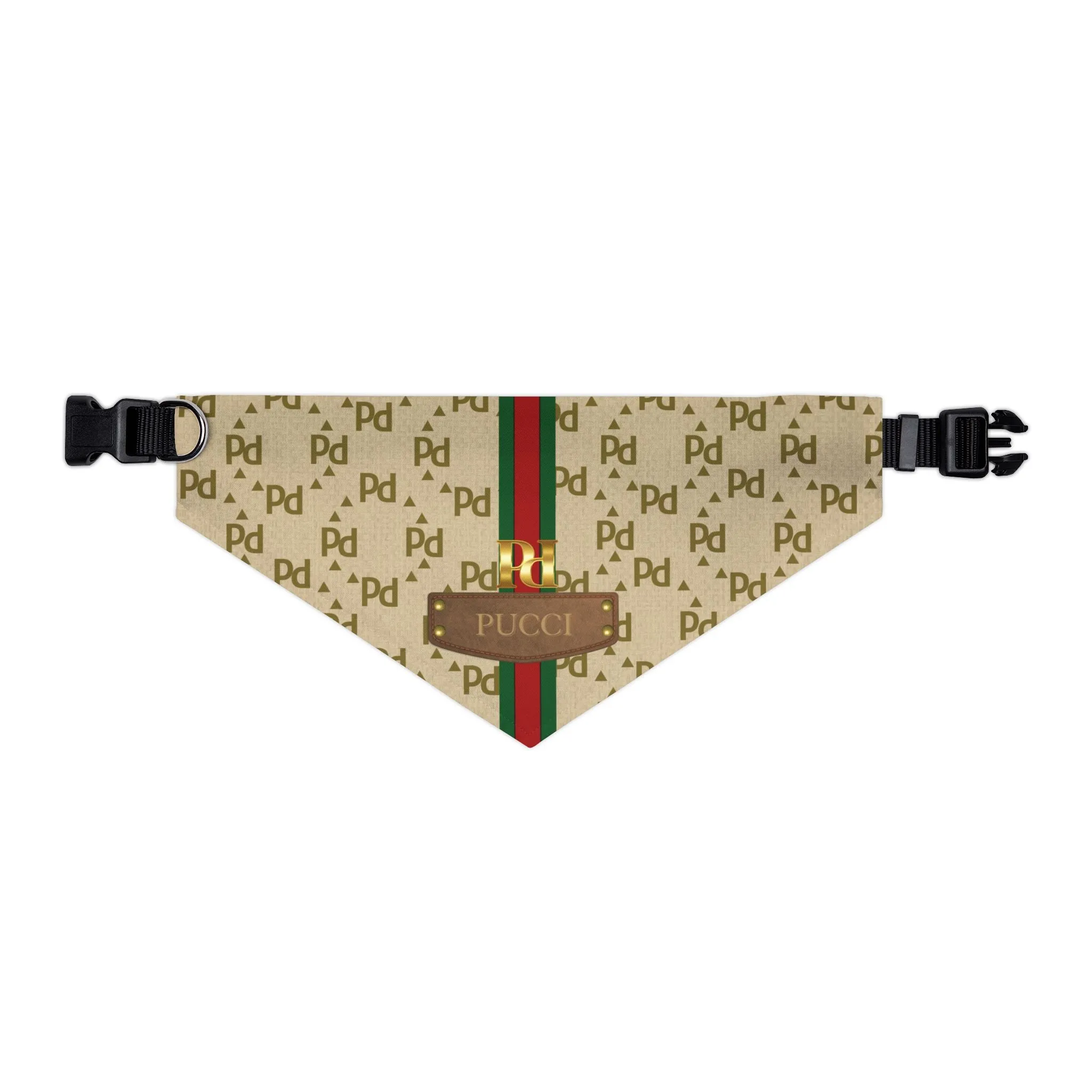 Pucci Faux-Designer Pet Bandana Collar