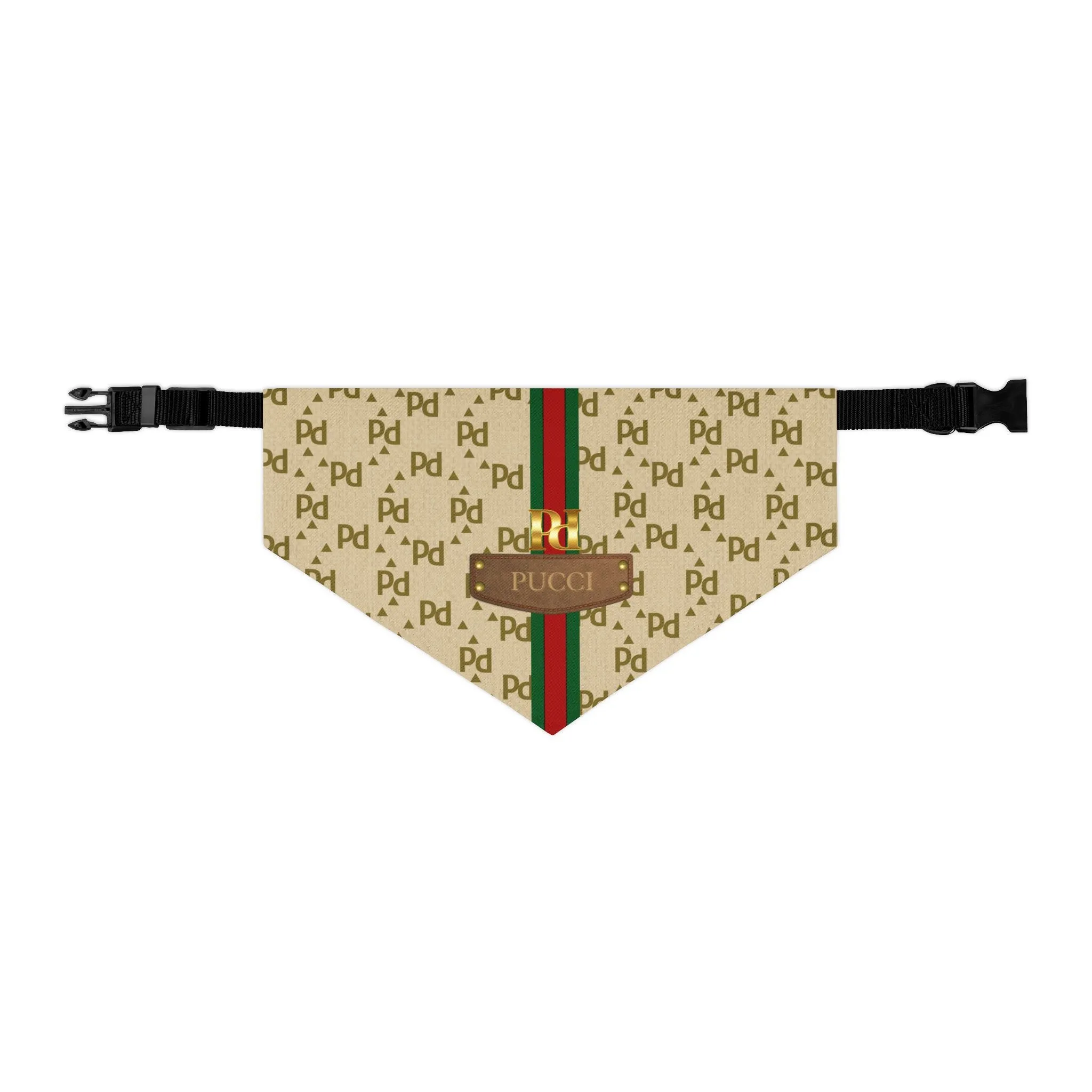 Pucci Faux-Designer Pet Bandana Collar