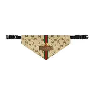 Pucci Faux-Designer Pet Bandana Collar