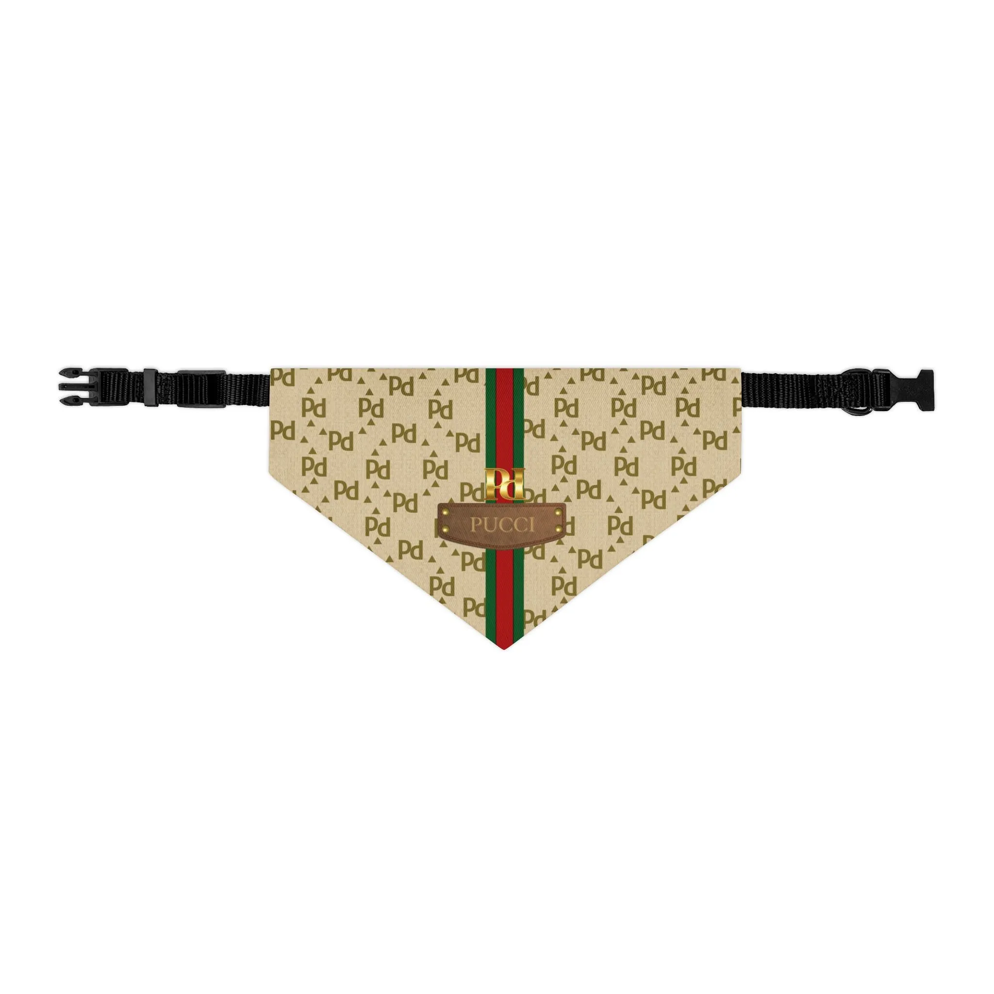 Pucci Faux-Designer Pet Bandana Collar