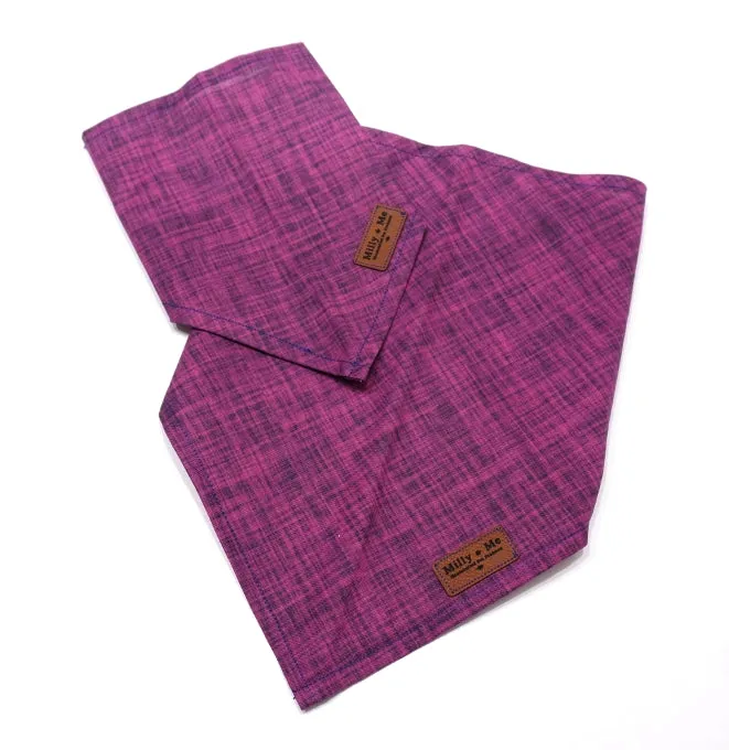 Purple Textured Solid - Pet Bandana
