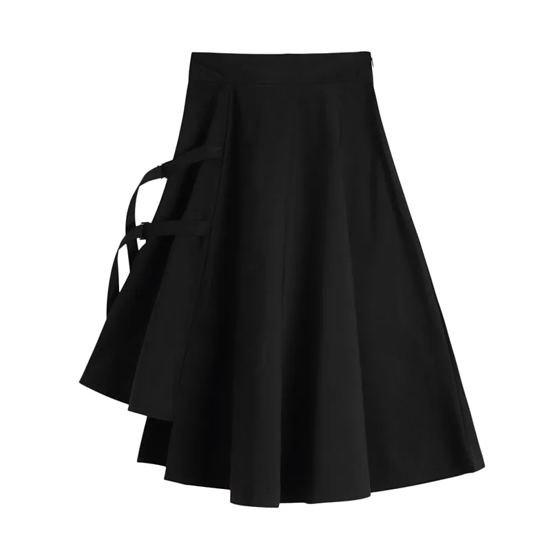 "HIGH WAIST IRREGULAR" SKIRT N081803