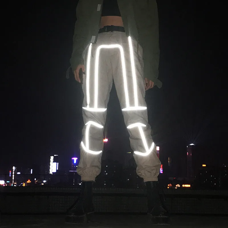 "HIGH WAIST REFLECTIVE" OVERALLS K050403