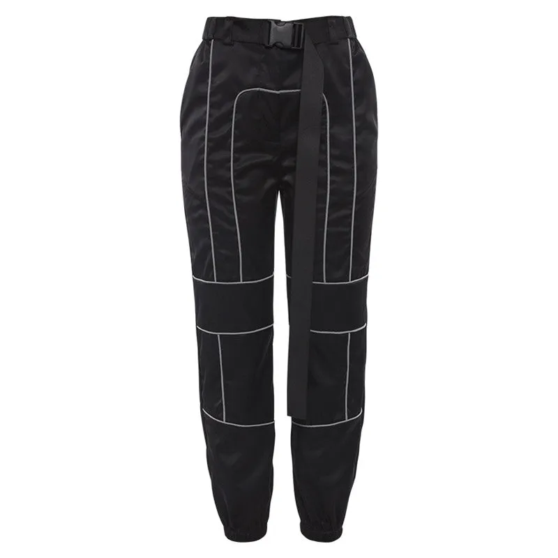 "HIGH WAIST REFLECTIVE" OVERALLS K050403