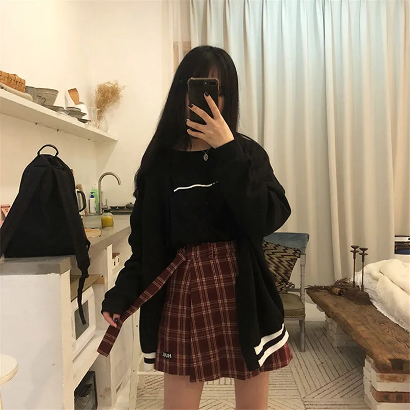 "HUGE" PLAID SKIRT SHORT K022006