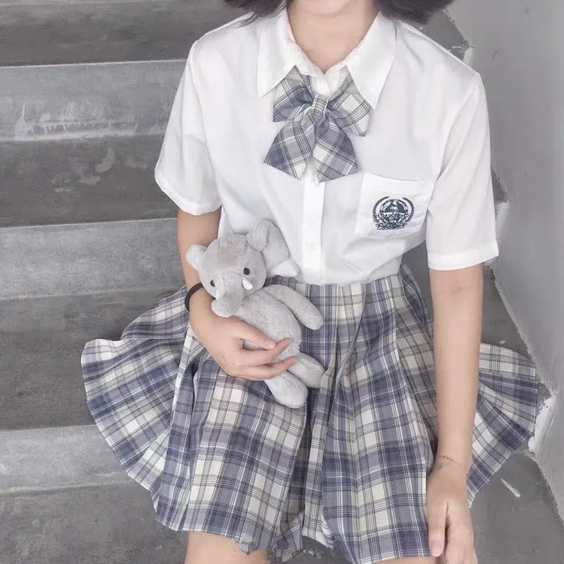 "JK PLAID" PLEATED SKIRT / TIE N073005
