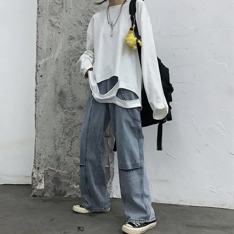 "RETRO STRAIGHT" JEANS D052605