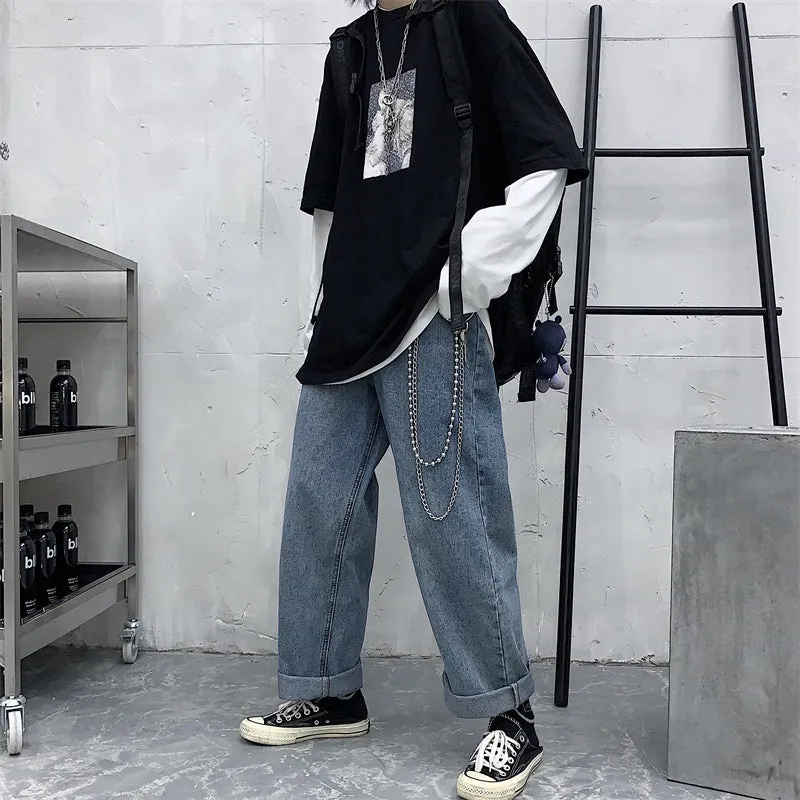 "RETRO WASHED" JEANS D052604