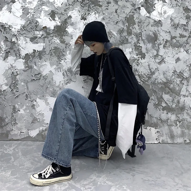 "RETRO WASHED" JEANS D052604