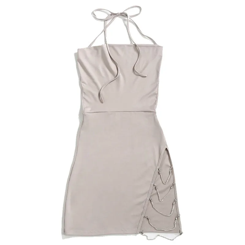"SEXY LOW-CUT IRREGULAR" DRESS K050401