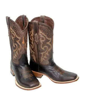 RANCHO SEMENTAL MEN’S Damiana Brown Western Boots Whit Brown Top