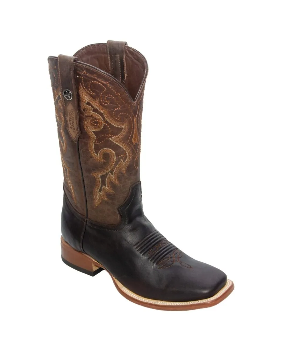 RANCHO SEMENTAL MEN’S Damiana Brown Western Boots Whit Brown Top