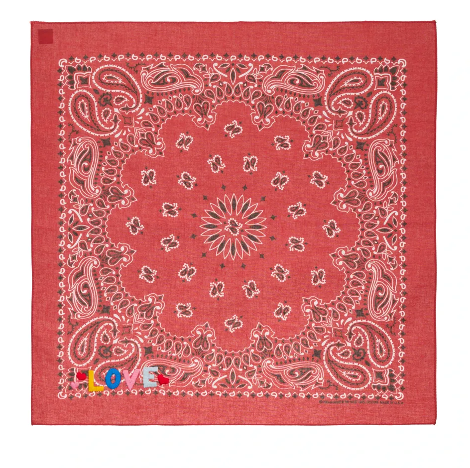 Red LOVE Bandana