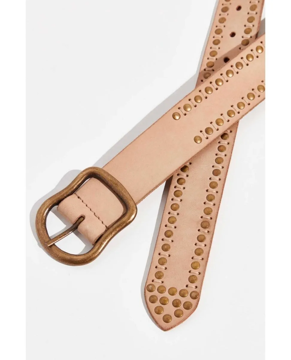 Restocked Alpine Studded Belt Cream