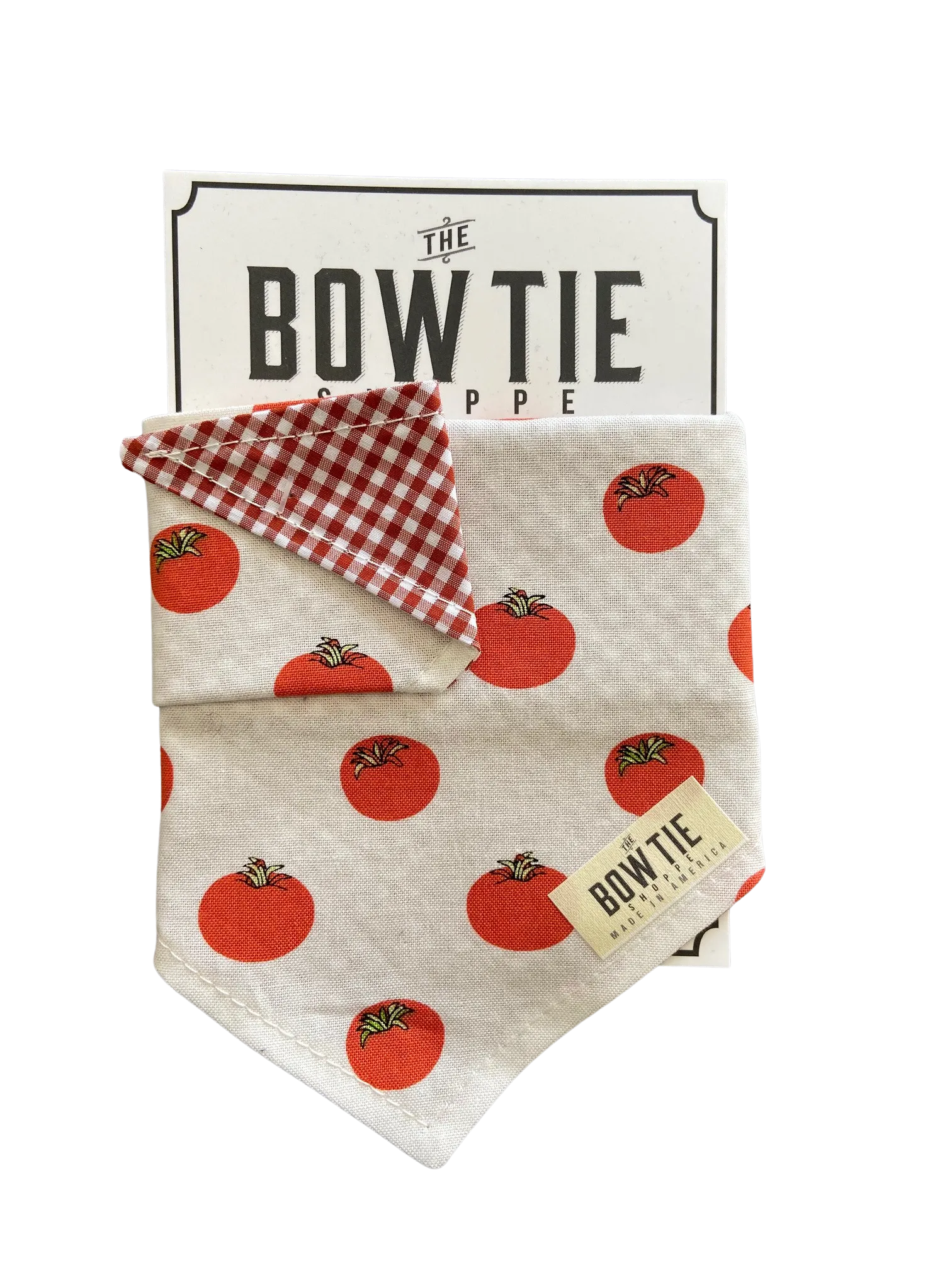 Reversible Pet Bandana -  Tomato Tomahto